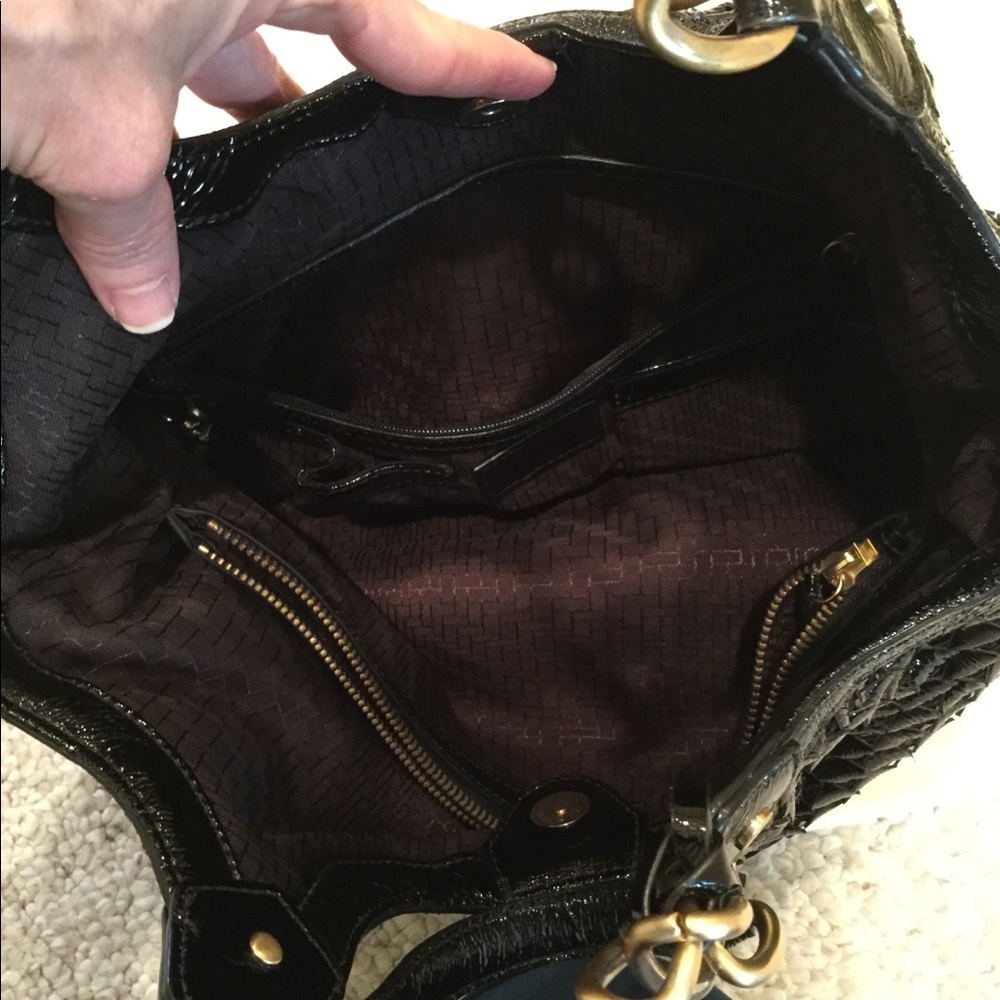 Cole Haan black patent satchel - Picture 8 of 14